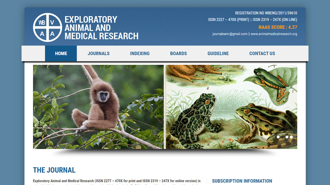 Exploratory Animal And Medical Research